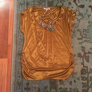 Jennifer Lopez Silk Beaded Top